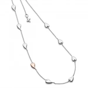 Desire Kiss Blush Heart 18" Station Necklace 90501RRP