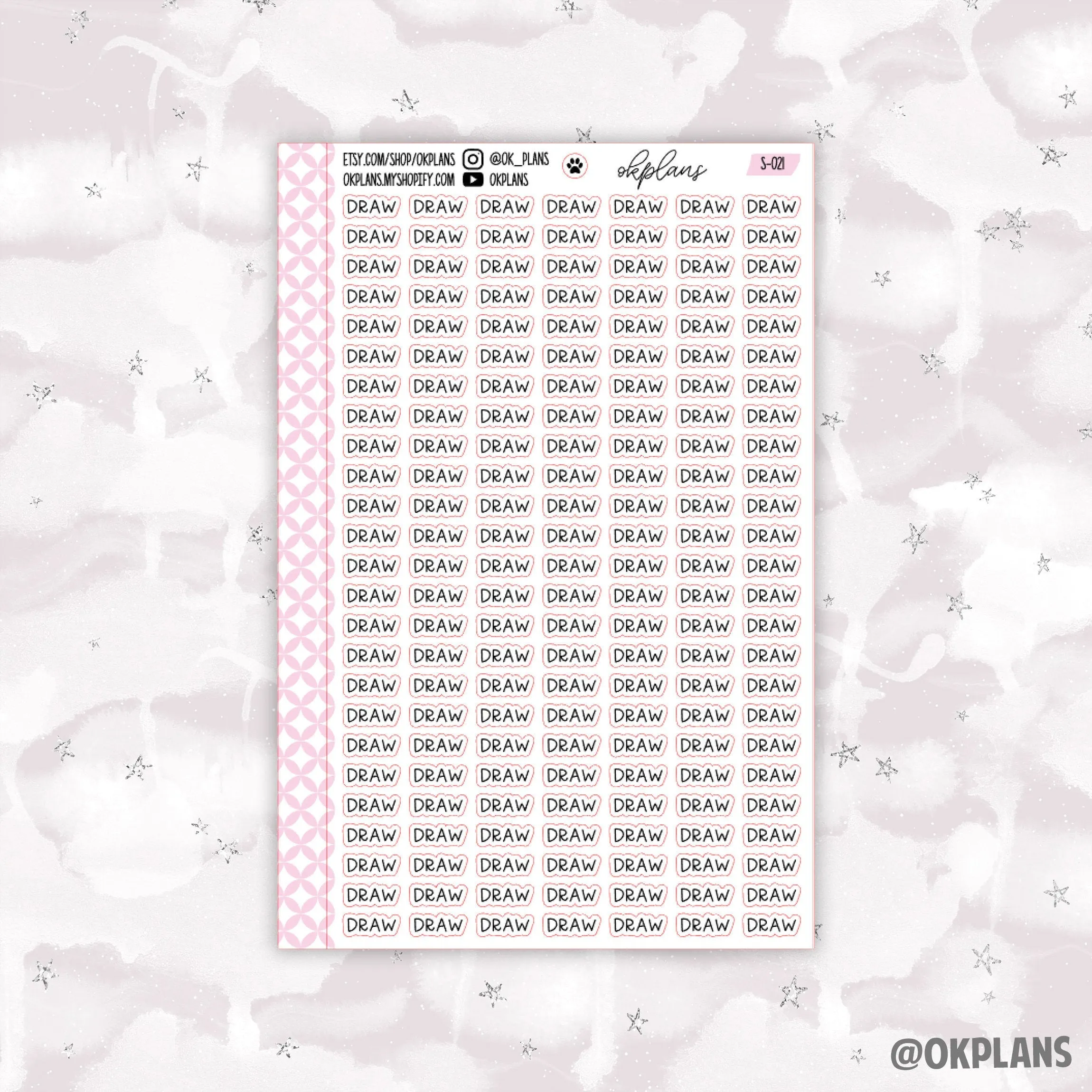 Draw // Black Font // Functional Scripts // S-021