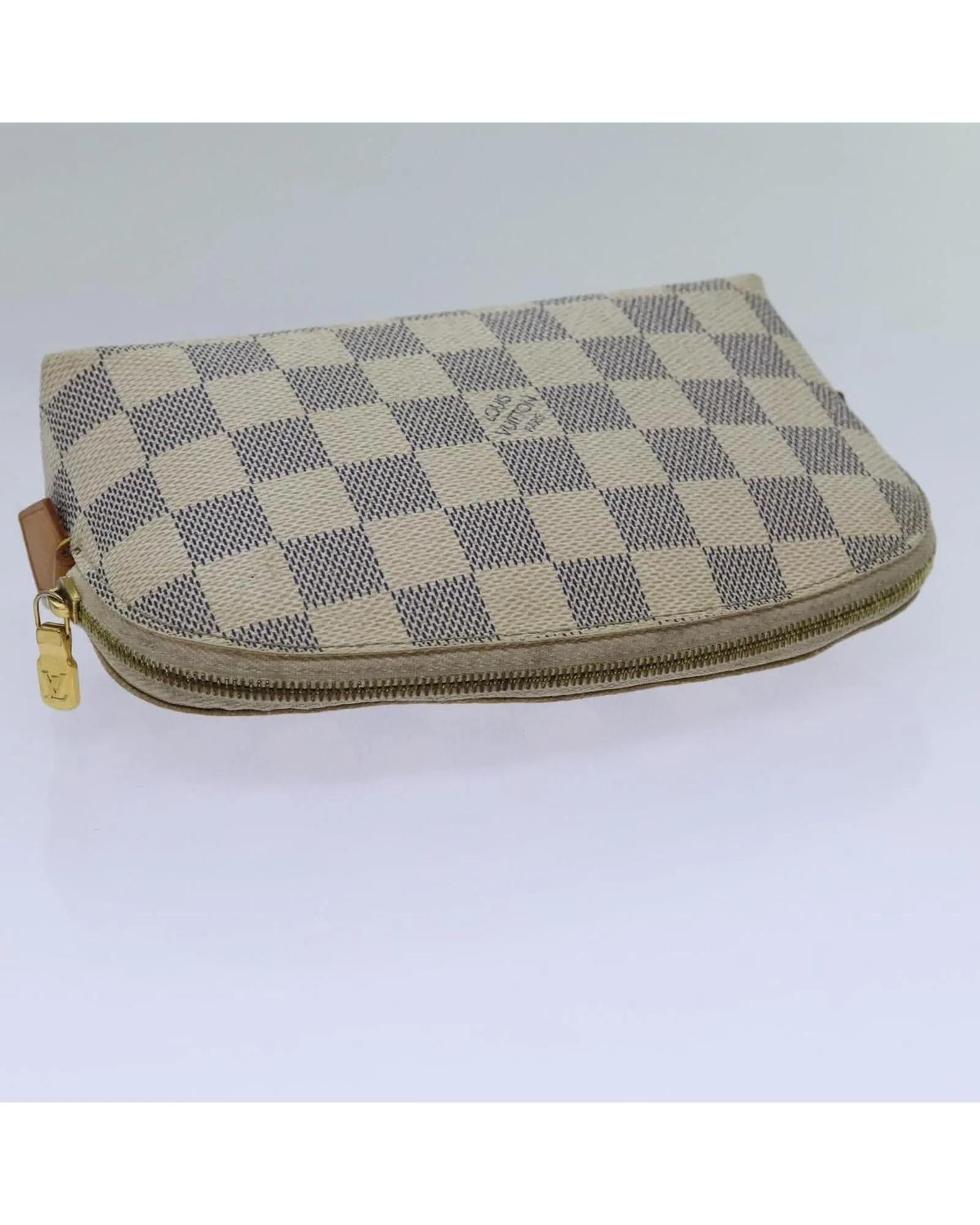 Durable Damier Azur Pouch with Accessory Pocket - BC Rank