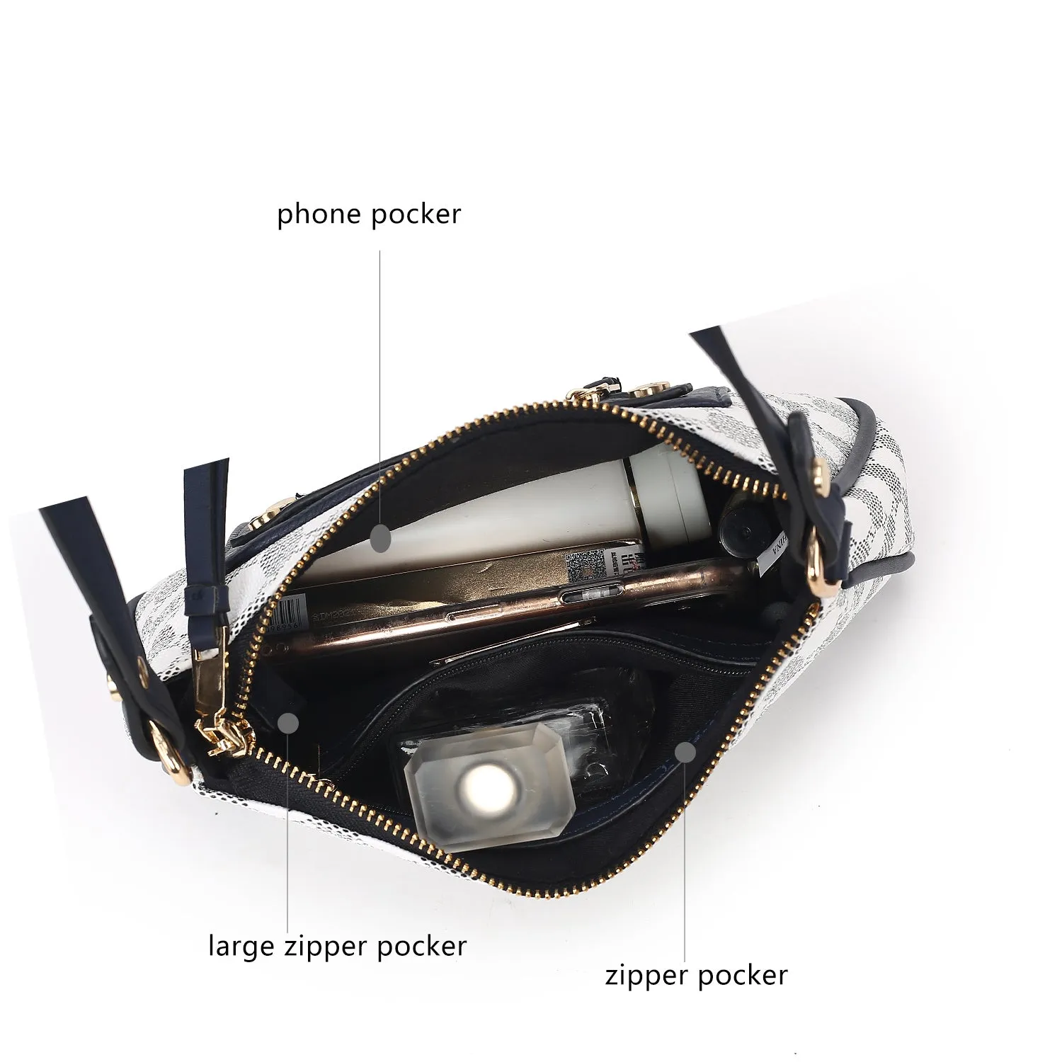 Essie Circular Print Vegan Leather Women Crossbody Bag