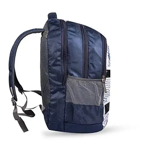 Fashion Track Polyester 15.6-inch  Backpack (Blue)