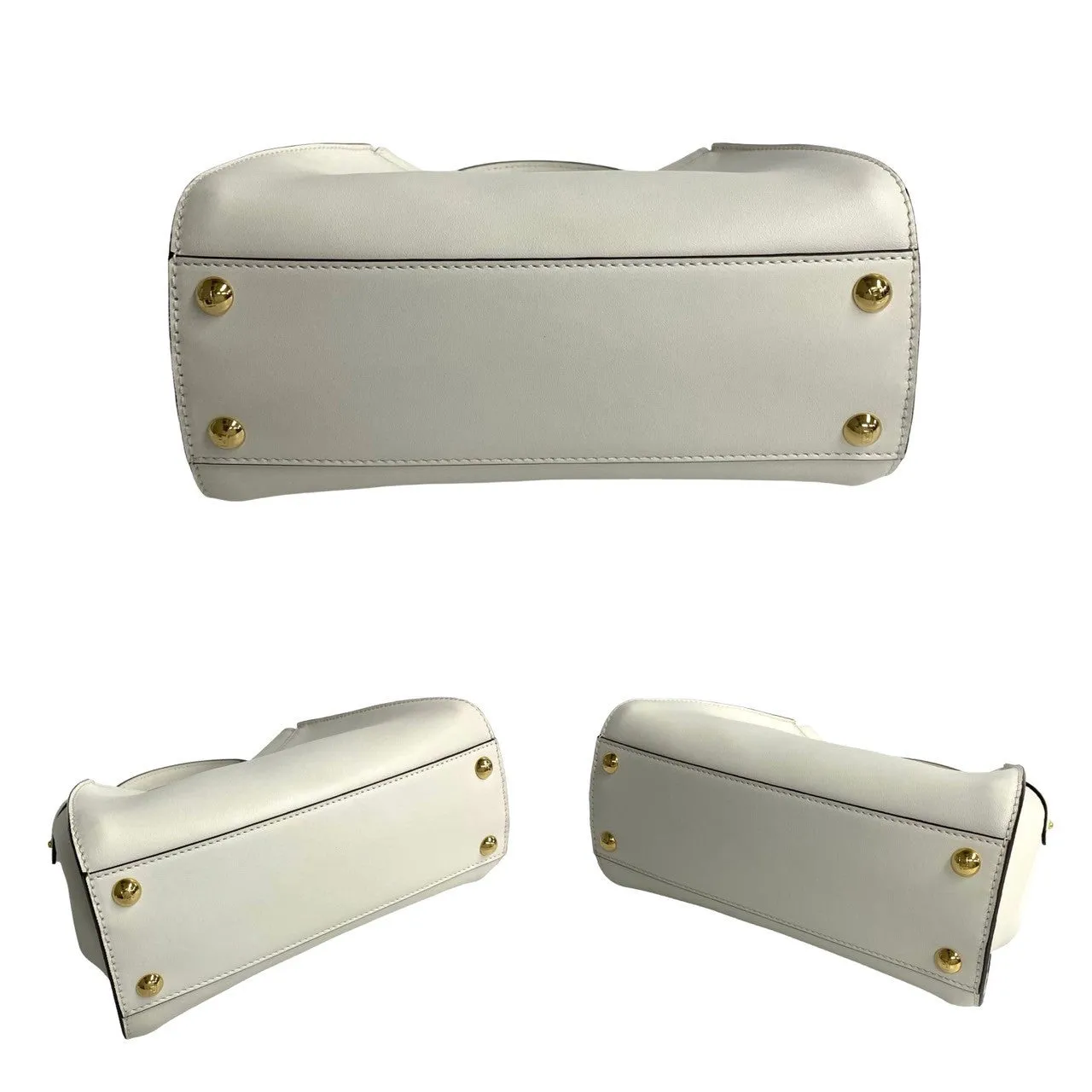 Fendi Peekaboo Mini Leather 2way Handbag