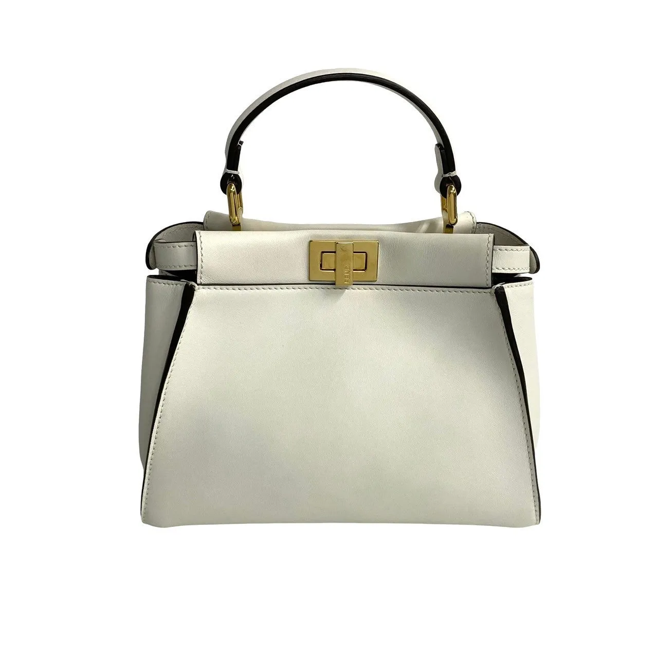Fendi Peekaboo Mini Leather 2way Handbag