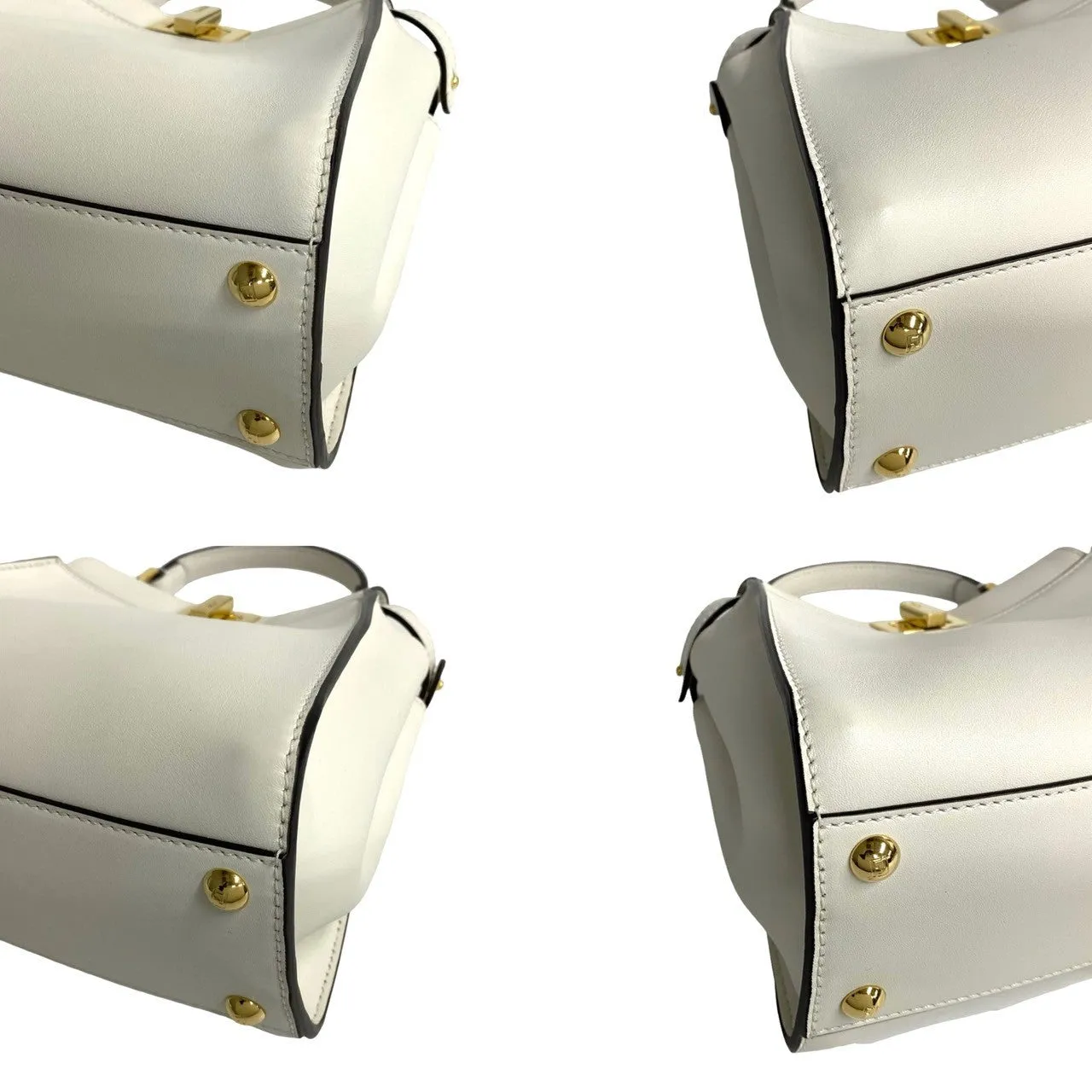 Fendi Peekaboo Mini Leather 2way Handbag