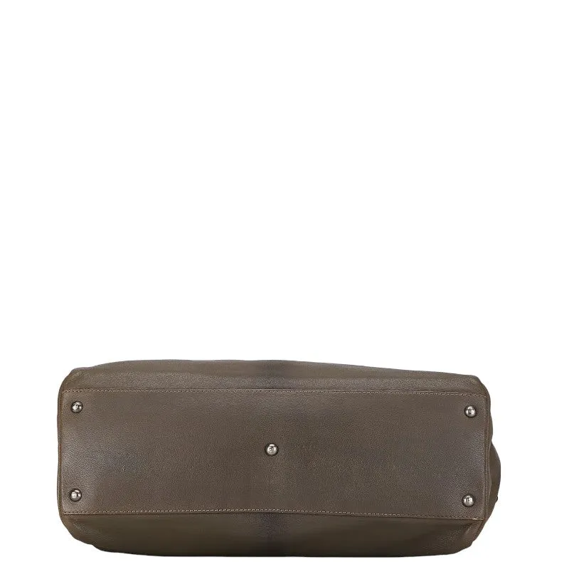 Fendi Peekaboo Zucca Leather Handbag 8BN210