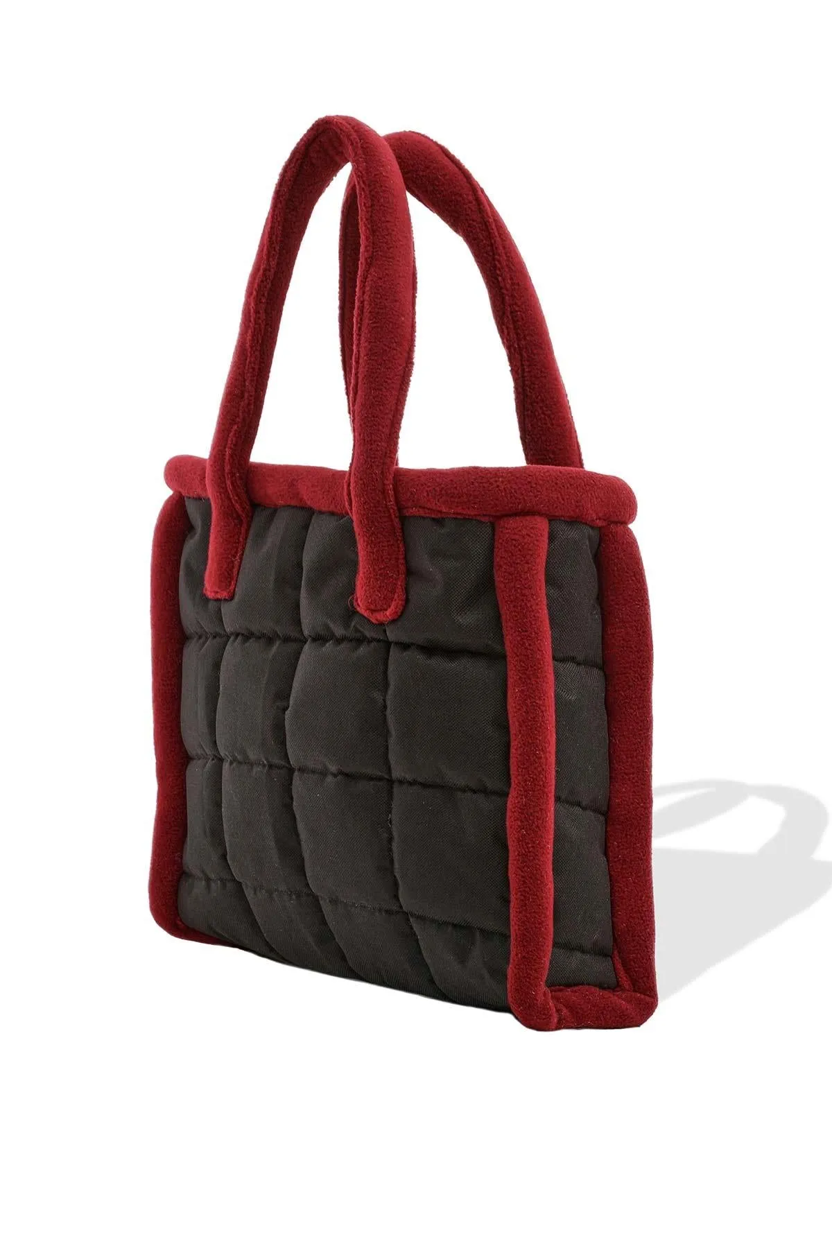 Fleece Framed Quilted Polyamide Canvas Plush Stylish Handbag for Women,CK-15