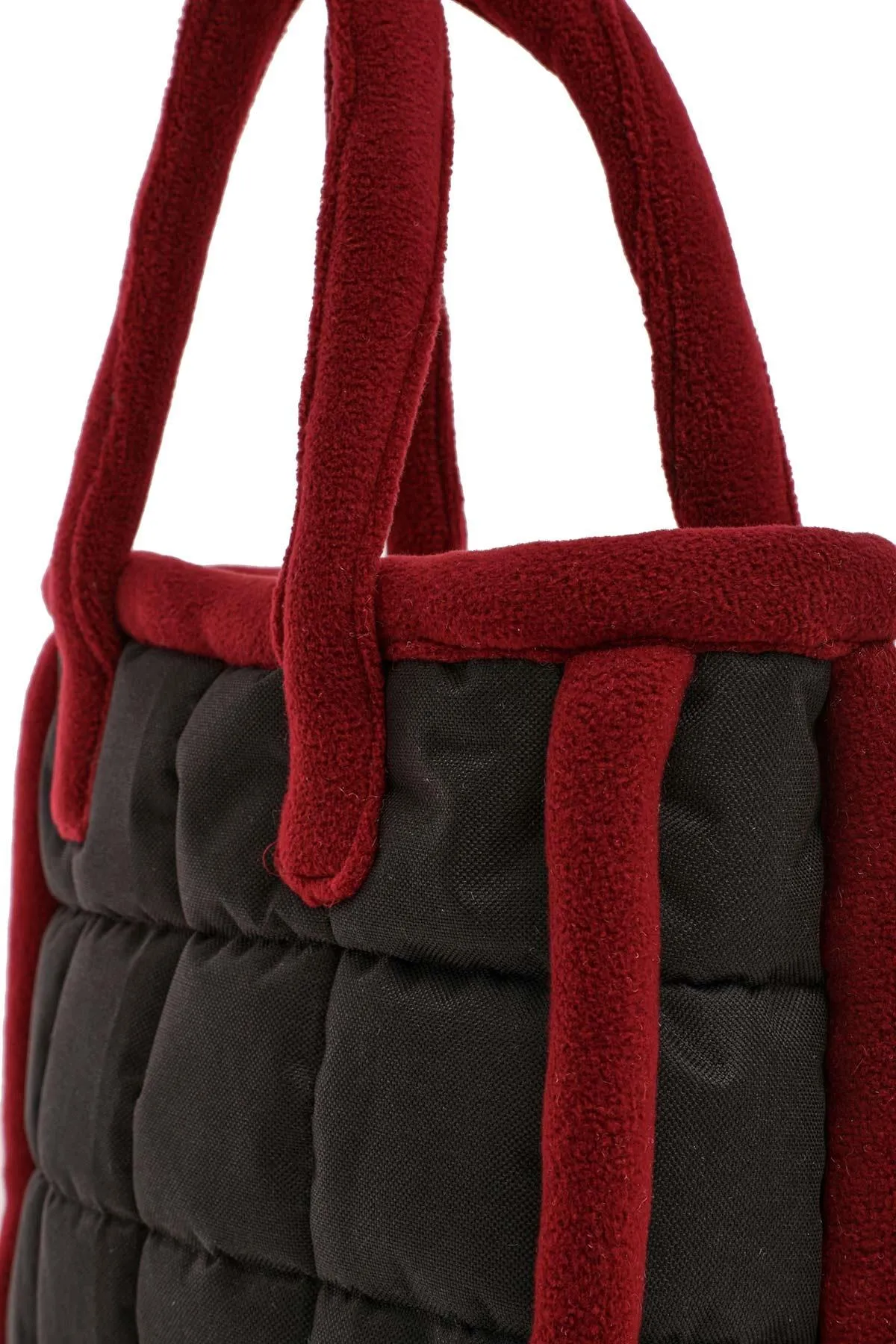 Fleece Framed Quilted Polyamide Canvas Plush Stylish Handbag for Women,CK-15