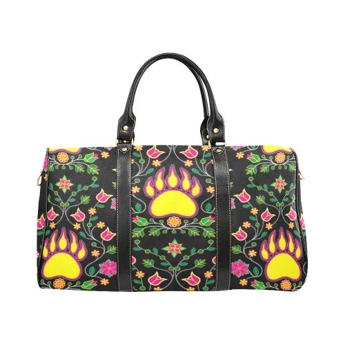 Floral Bearpaw Waterproof Travel Bag