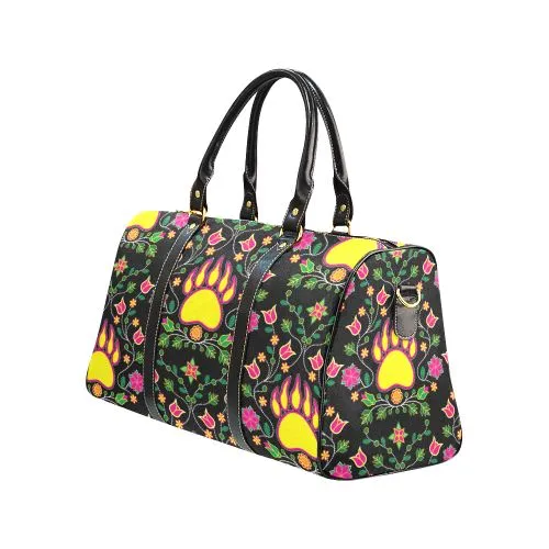 Floral Bearpaw Waterproof Travel Bag