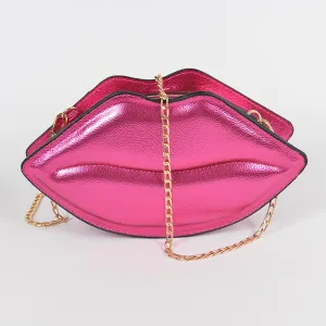 Fuchsia Kiss Me Fashion Clutch