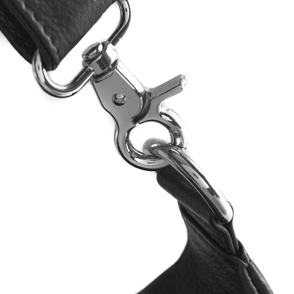Functional and beautiful leather bumbag / 16202 - Black (Nero)