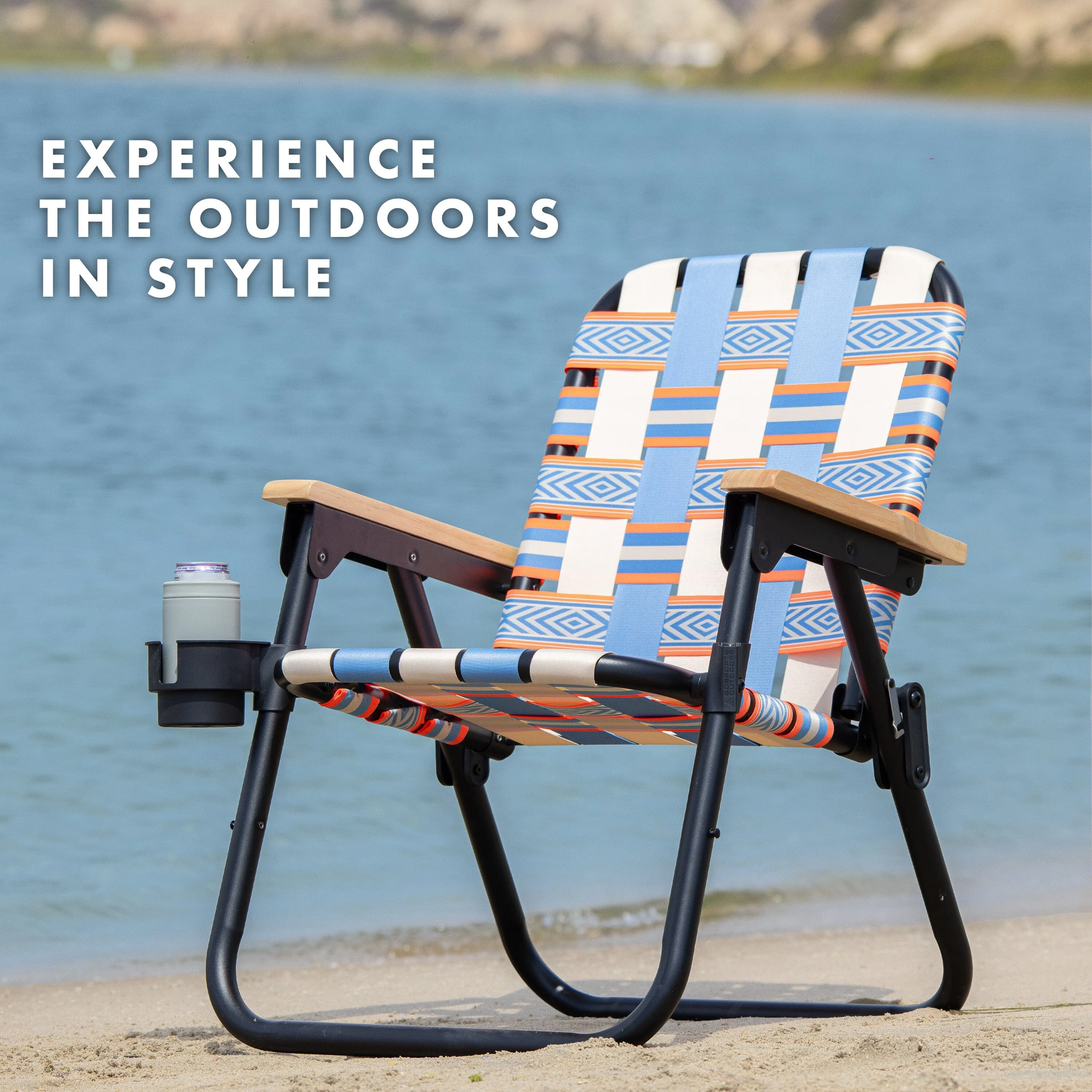 GoSports Outdoors WOVN Premium Beach & Camping Chair - BAJA
