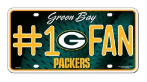 Green Bay Packers Fan NFL Metal License Plate