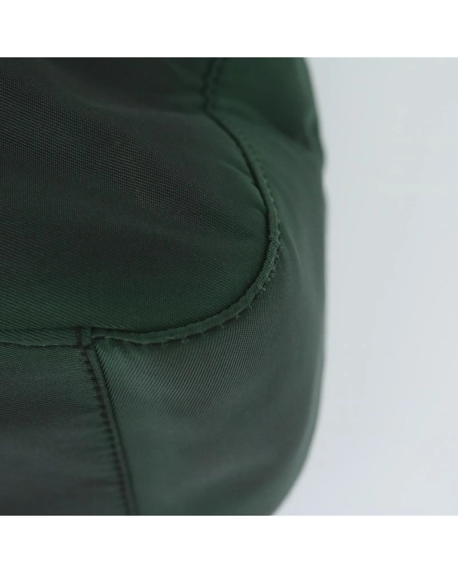 Green Nylon Shoulder Bag with 22cm Drop