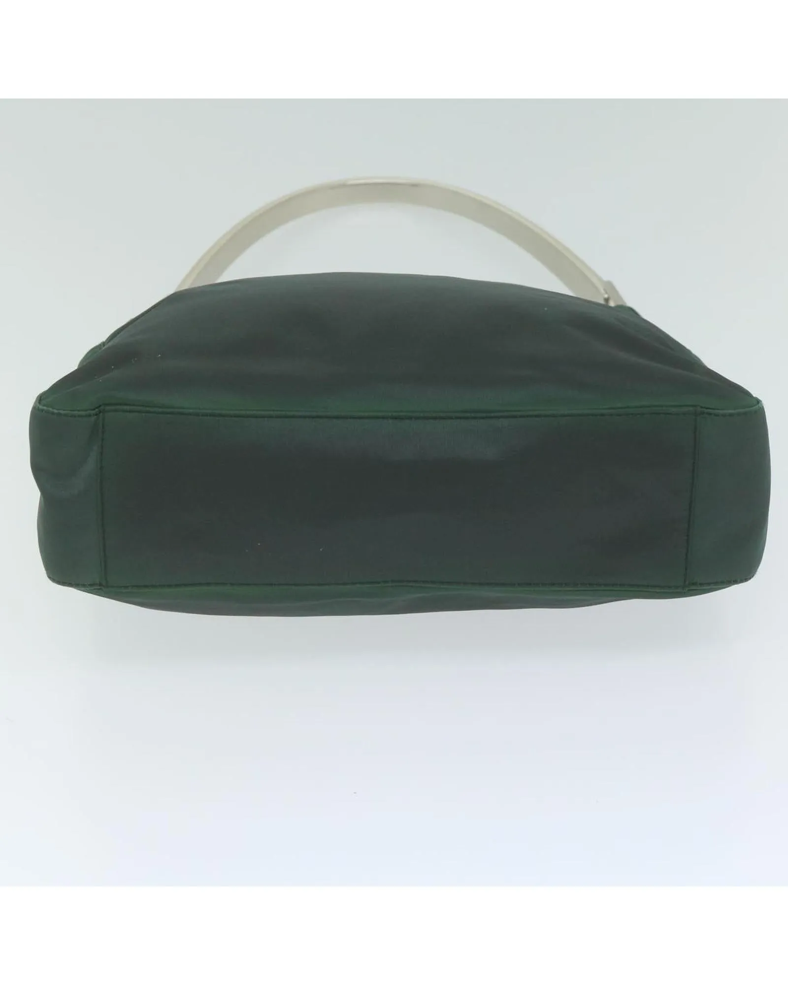 Green Nylon Shoulder Bag with 22cm Drop