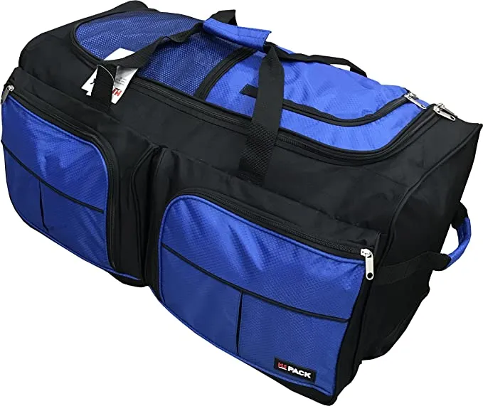 HiPack Rolling Duffel Bag 28 inch Blue (TRD Blue)