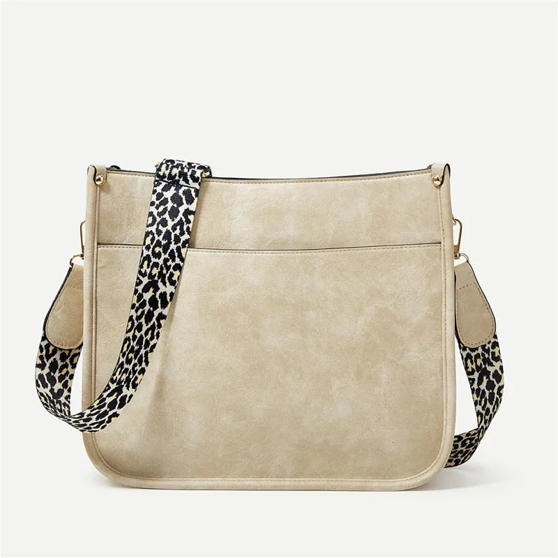Jennie Faux Leather Messenger Office Bag