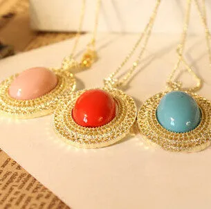 Jewelry Pierced Oval Necklace Long Paragraph Sweater Chain Necklace