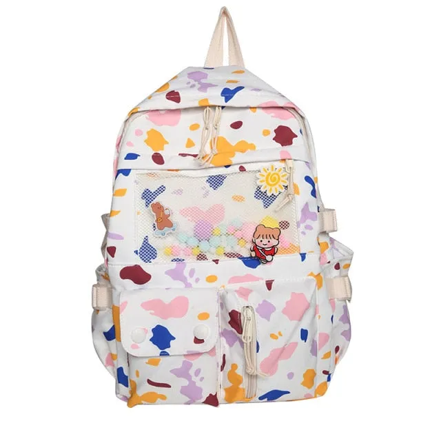 Kawaii Cartoon Colorful Backpack