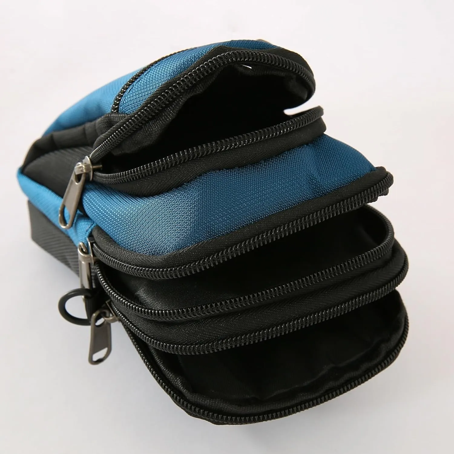 Kuber Industries Paspport Holder for Men & Women|Multifunction Passport Cover Bag|Nylon Passport Pouch for Luggage-Pack of 5 (Blue)