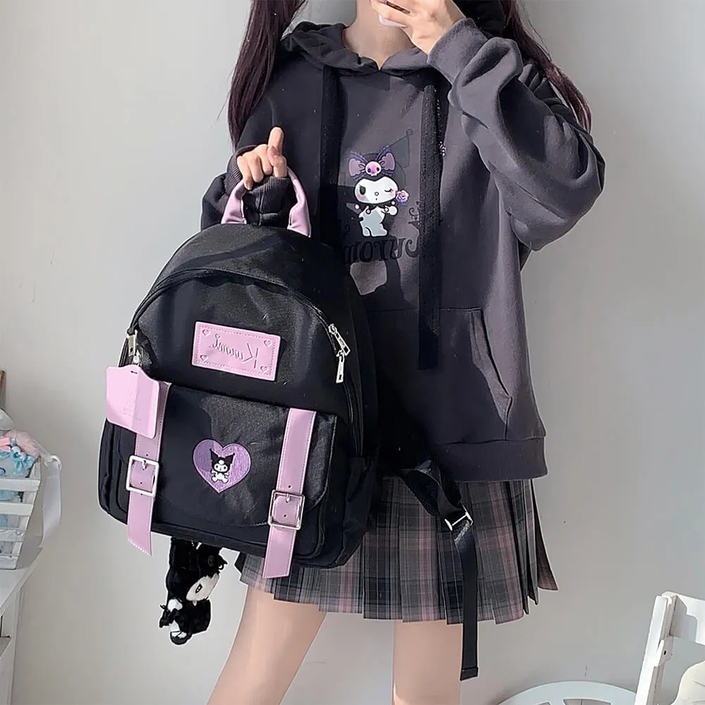 Kuromi Canvas Backpack
