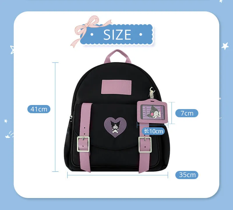 Kuromi Canvas Backpack
