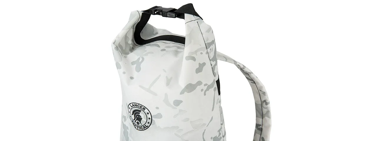 Lancer Tactical 1000D Nylon Tactical Barrel Backpack (Snow Camo) Airsoft Gun Accessories