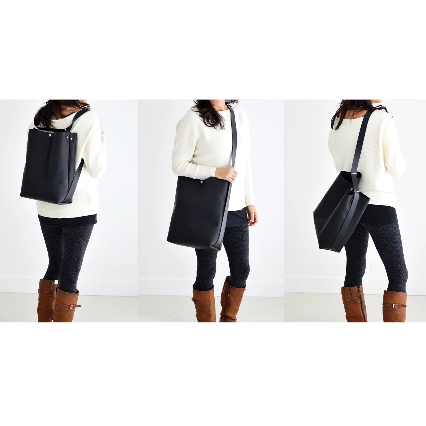 Large Crossback (crossbody   backpack) - Honey Leather