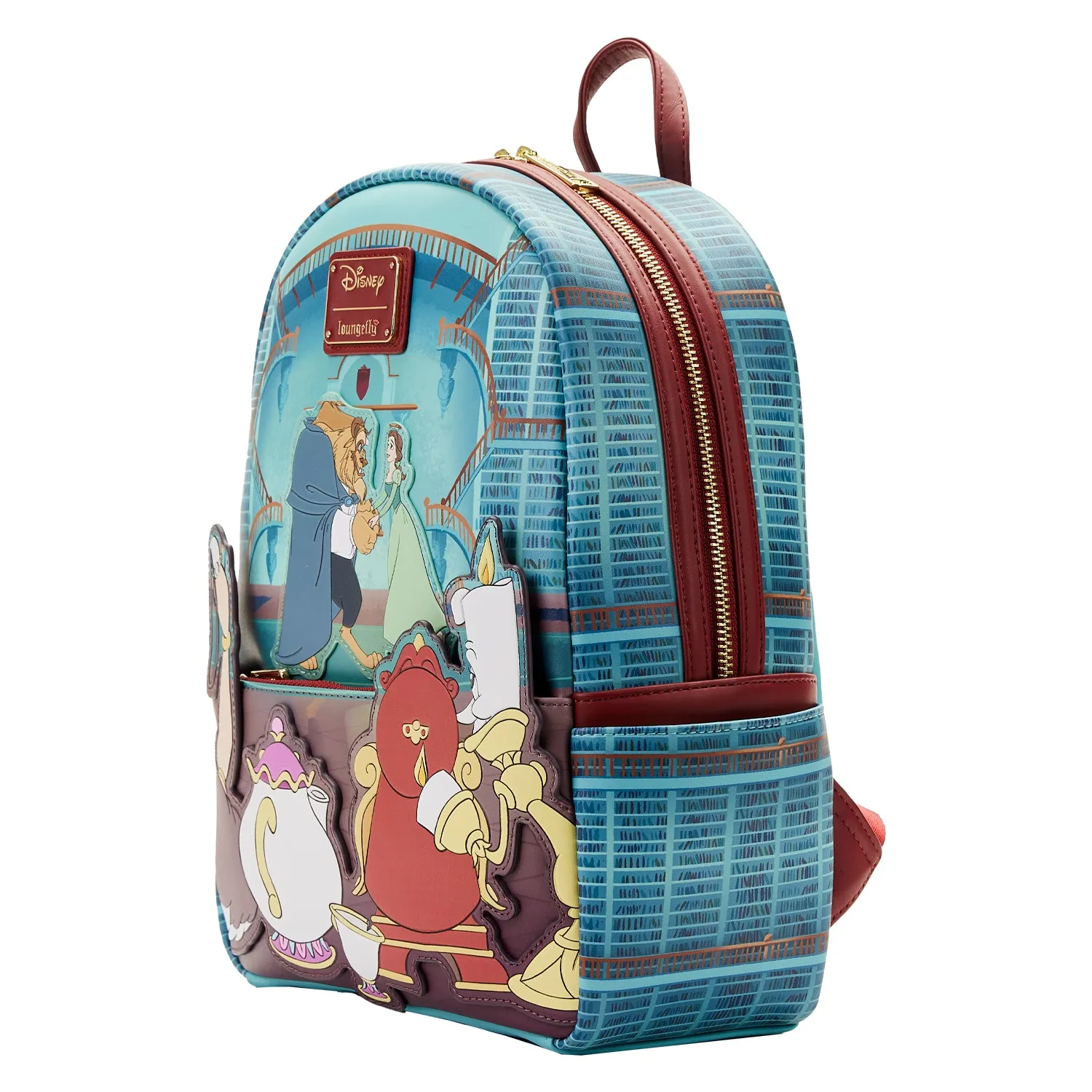 LF Disney Beauty And The Beast Library Scene Mini Backpack