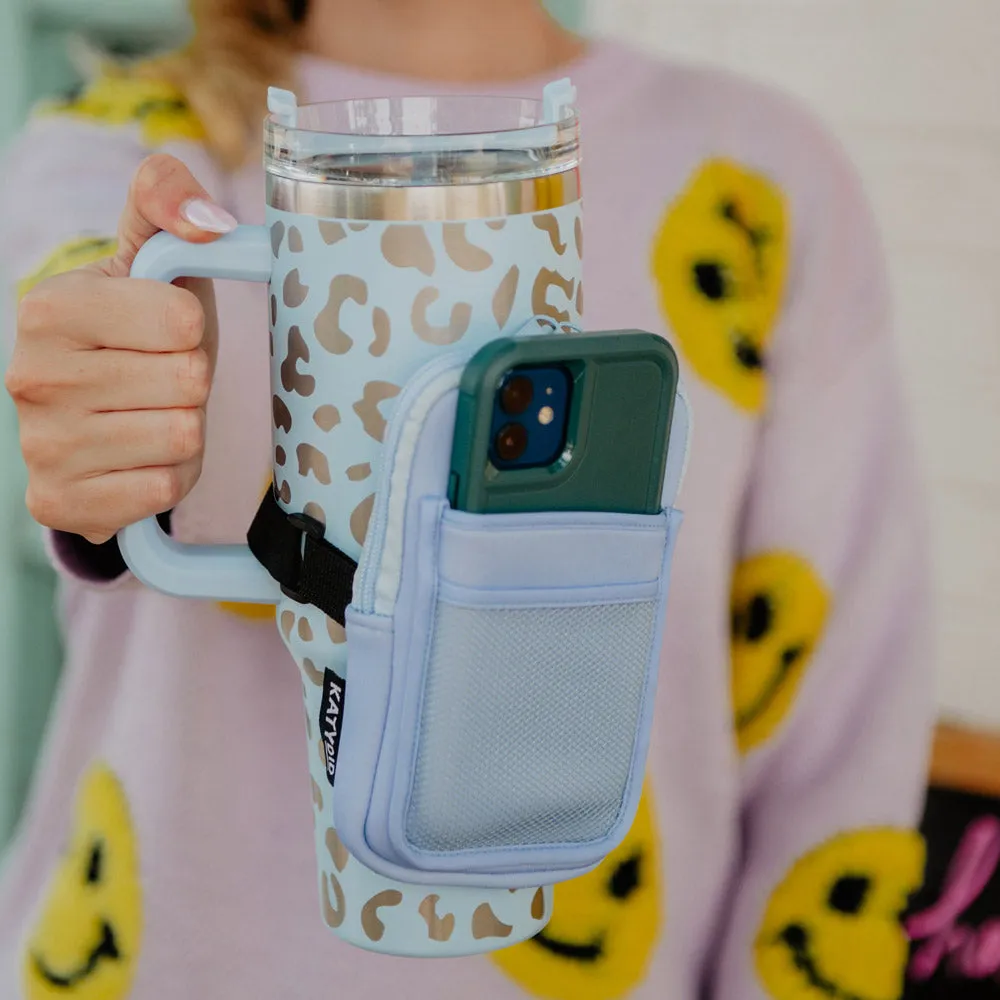 LIGHT BLUE TUMBLER ATTACHABLE BAG