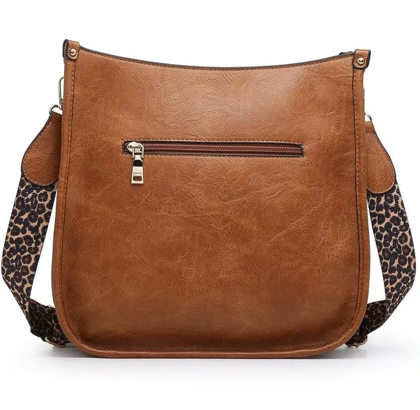 M1977AZT Aztec Tribal Print Flannel Front Crossbody