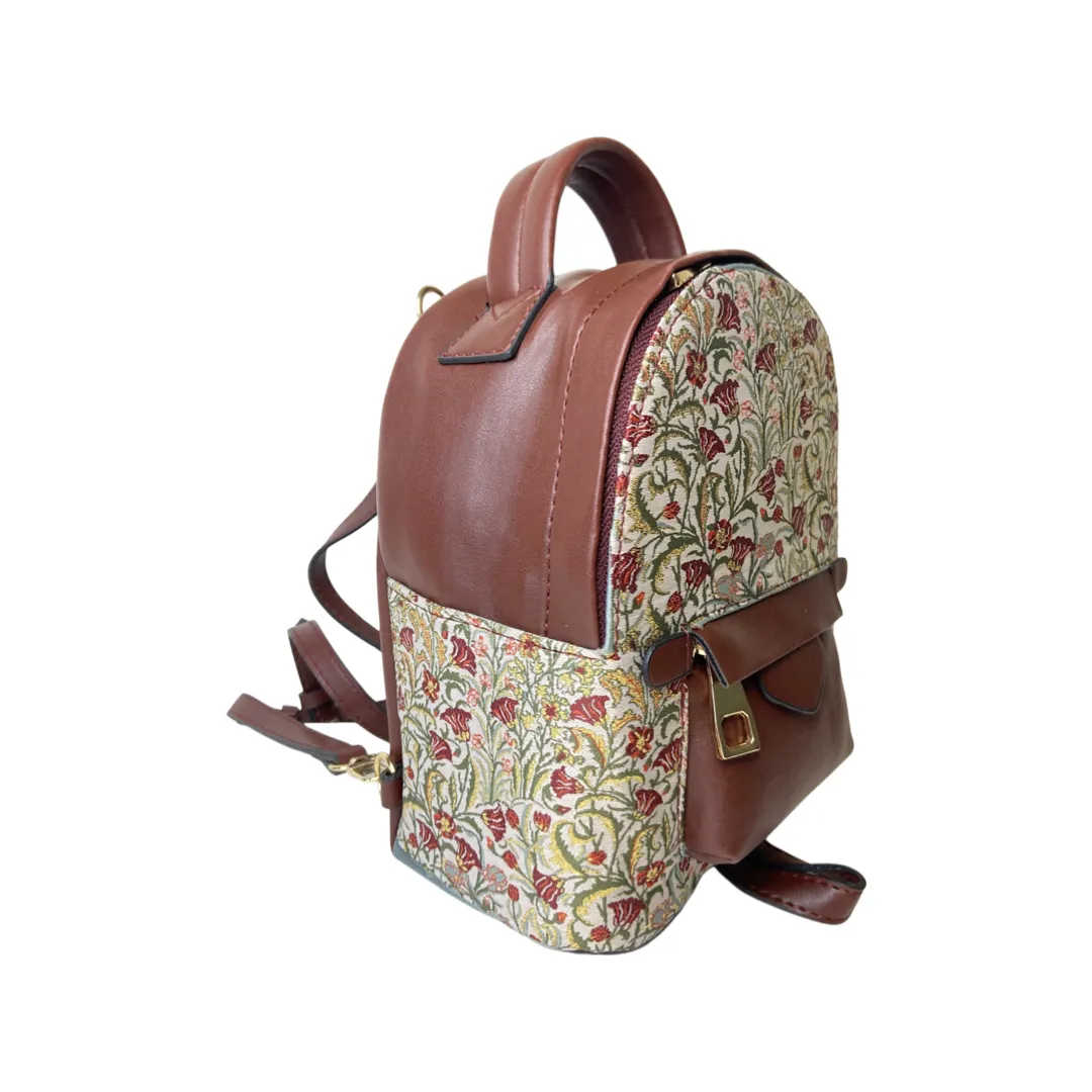 Mini Backpack - Motif Designed Backpack - Kilim Patterns Carry on