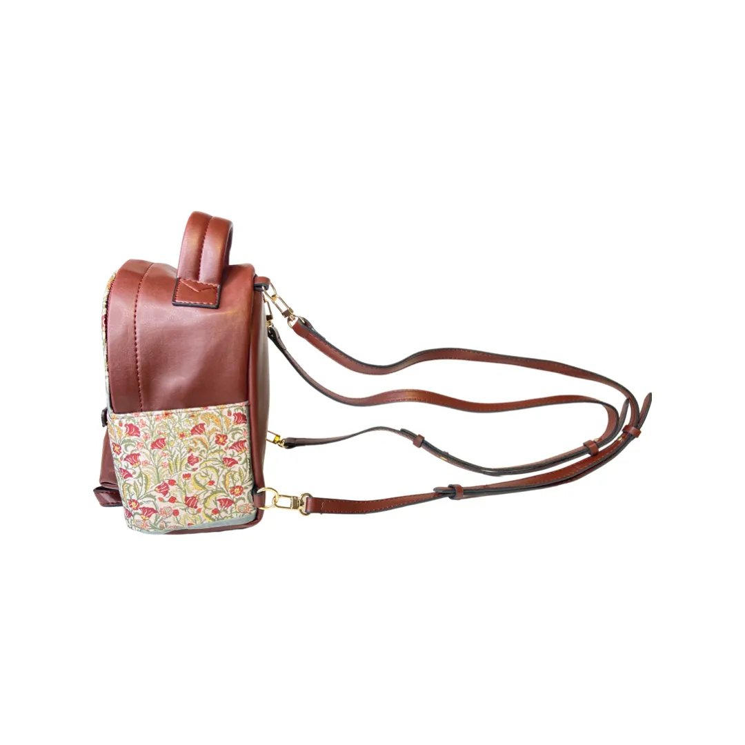 Mini Backpack - Motif Designed Backpack - Kilim Patterns Carry on