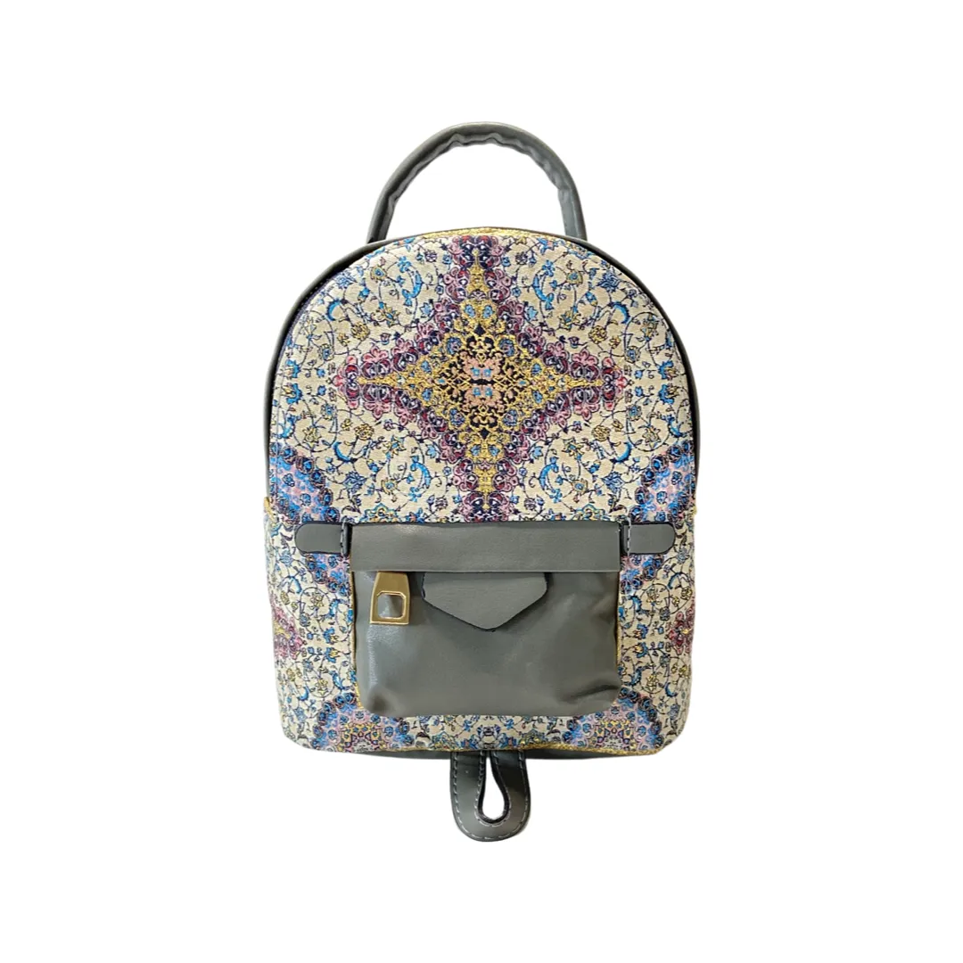 Mini Backpack - Motif Designed Backpack - Kilim Patterns Carry on