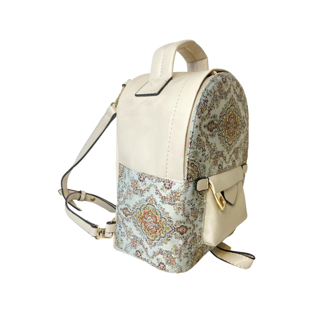 Mini Backpack - Motif Designed Backpack - Kilim Patterns Carry on