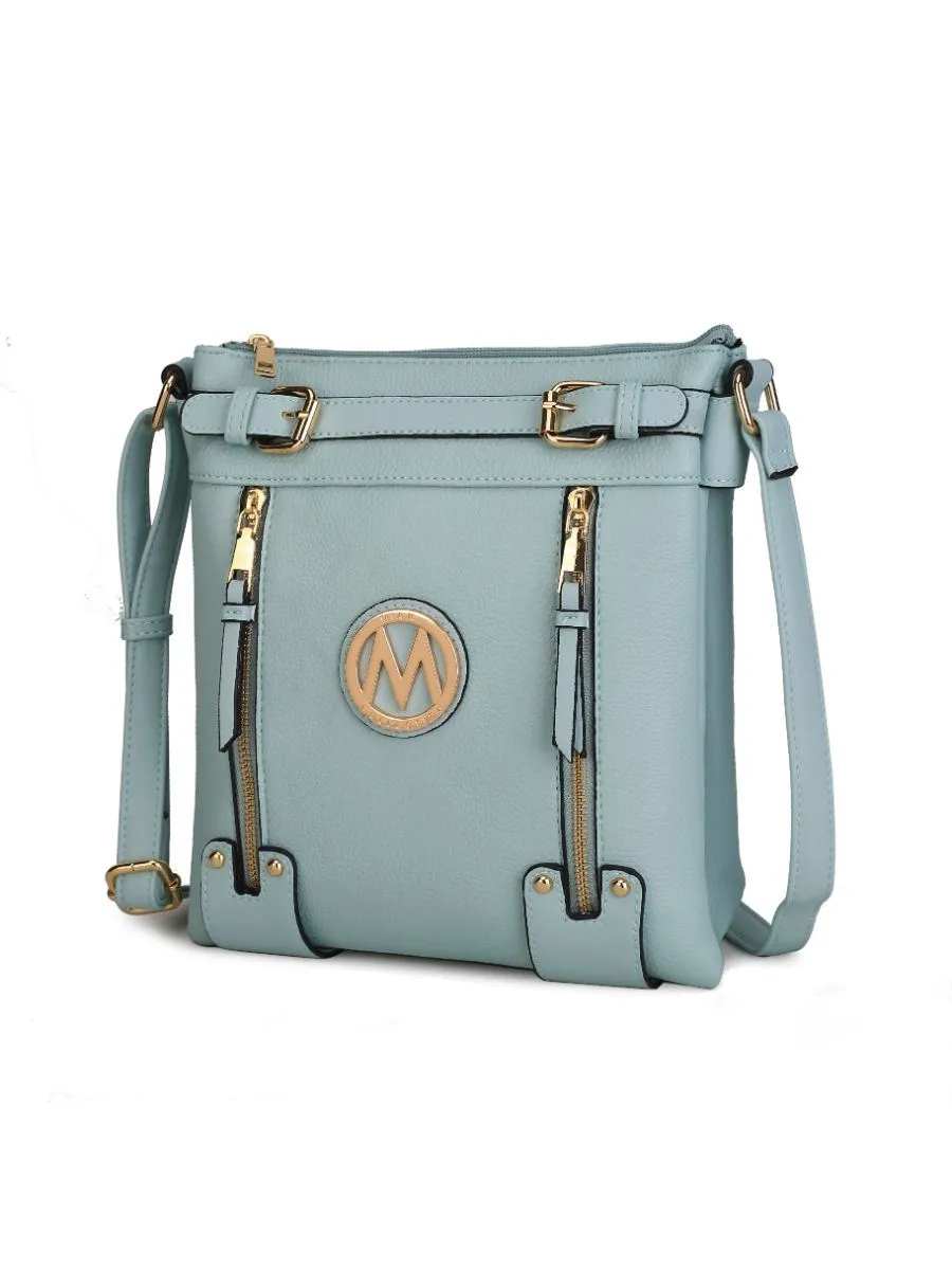 MKF Collection Lilian Vegan Leather Women Crossbody Bag by Mia k