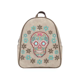 MW1121-9110 Montana West Sugar Skull Collection Backpack