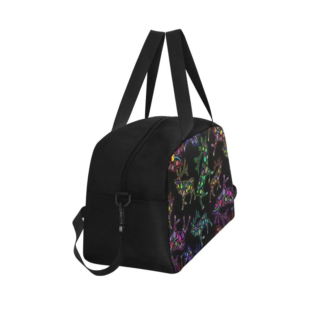 Neon Floral Elks Weekend Travel Bag