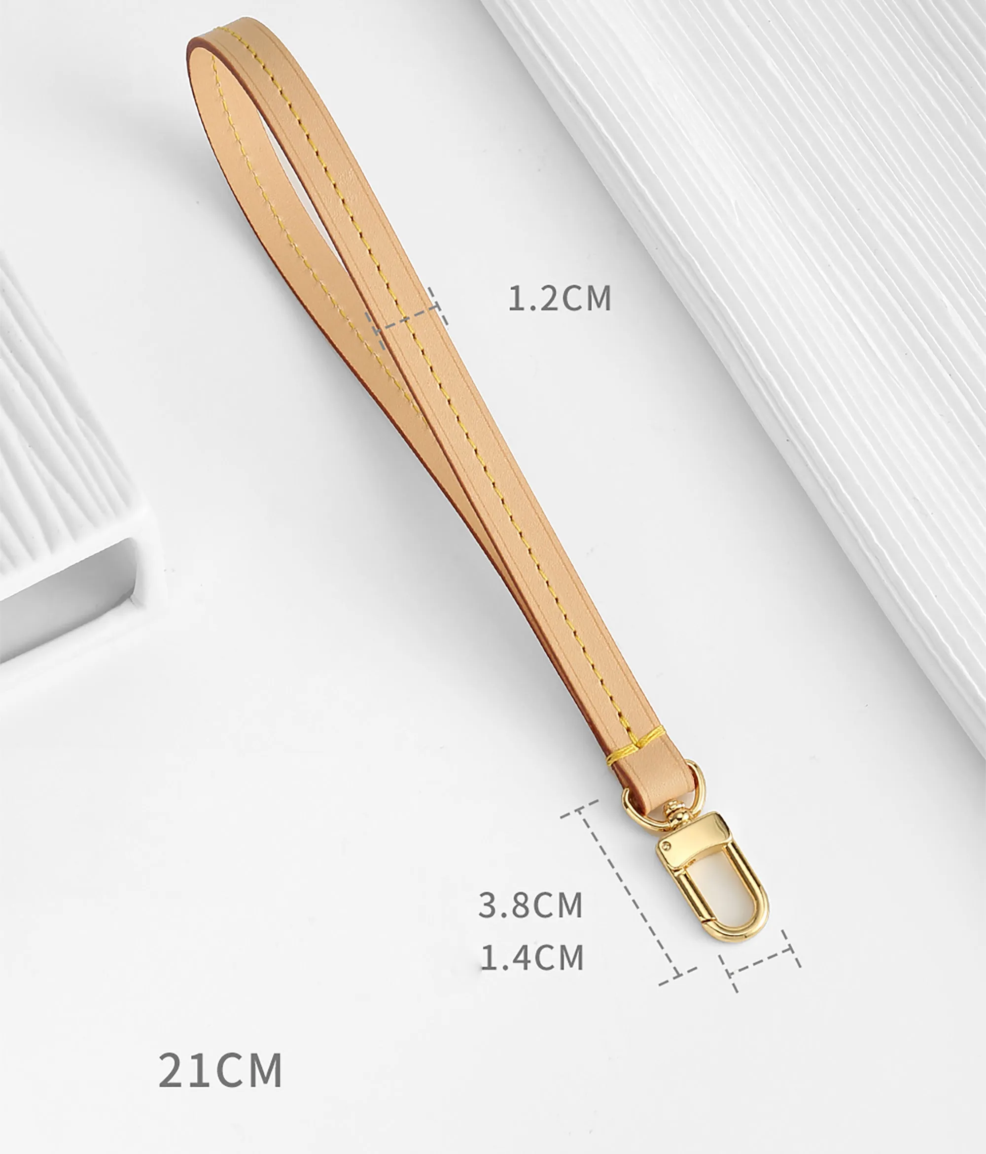 Neverfull MM handbag replacement strap, coin purse leather strap, clutch replacement accessories
