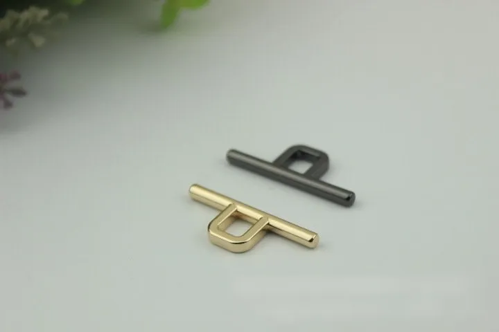 OI OT Strap Handles Connector 1 3/8 Inch 35mm Lock Buckle Black Gold Hardware Leather Purse Bag Handbag Clutch Backpack Diy Supplies