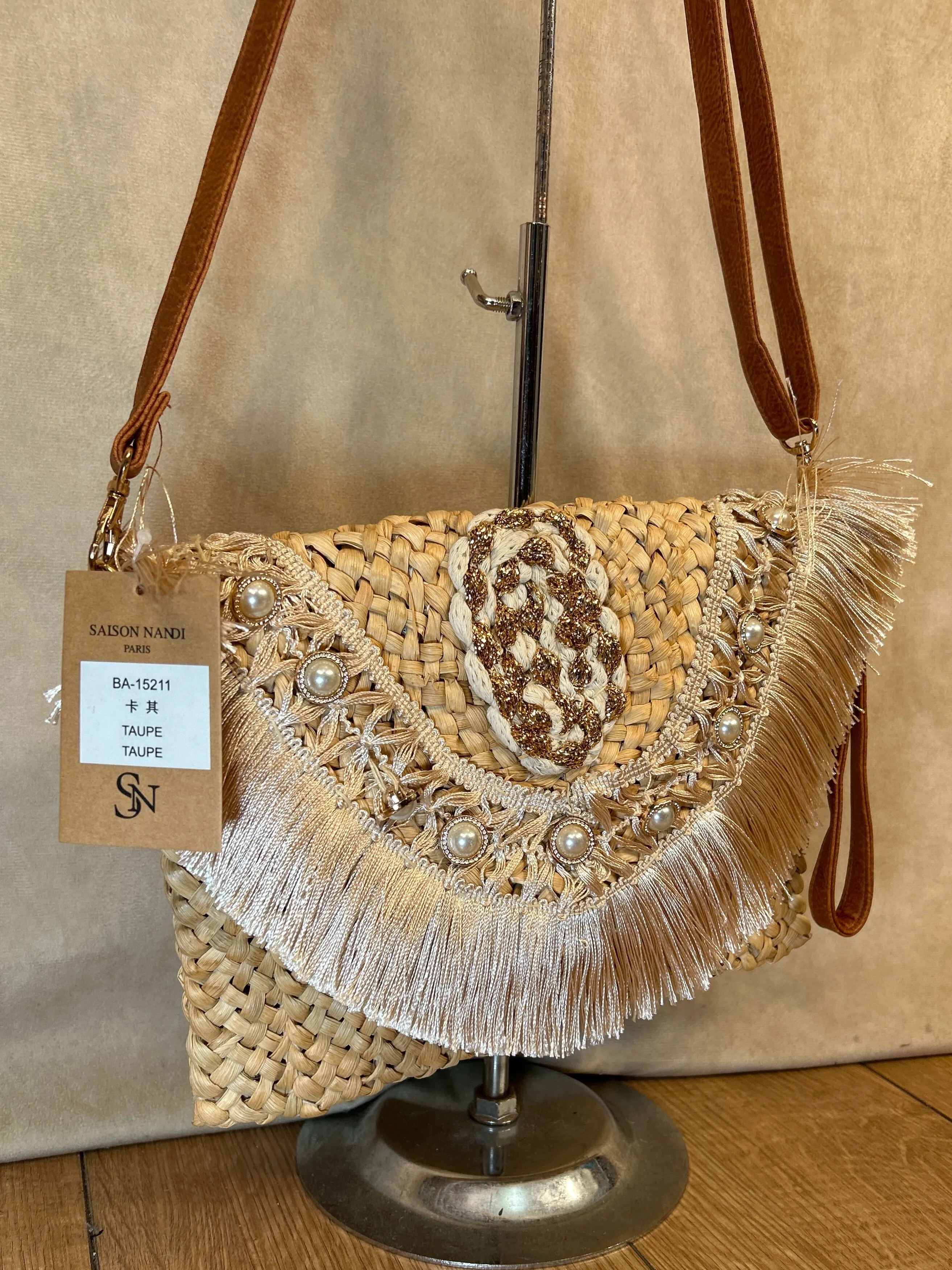 Pearl Straw Bag