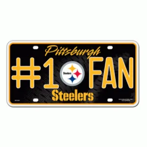 Pittsburgh Steelers Fan NFL Metal Plate