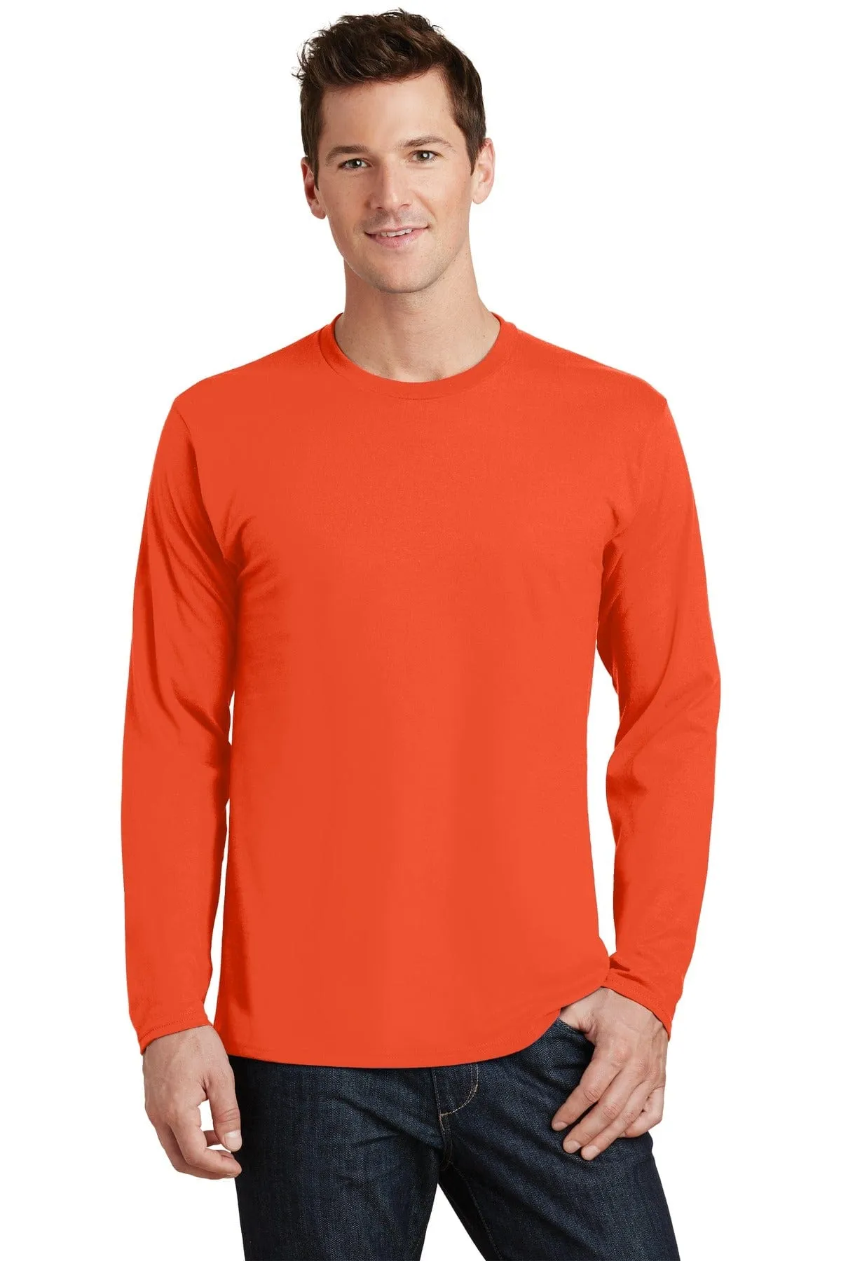 Port & Company ®  Long Sleeve Fan Favorite Tee. PC450LS, Basic Colors