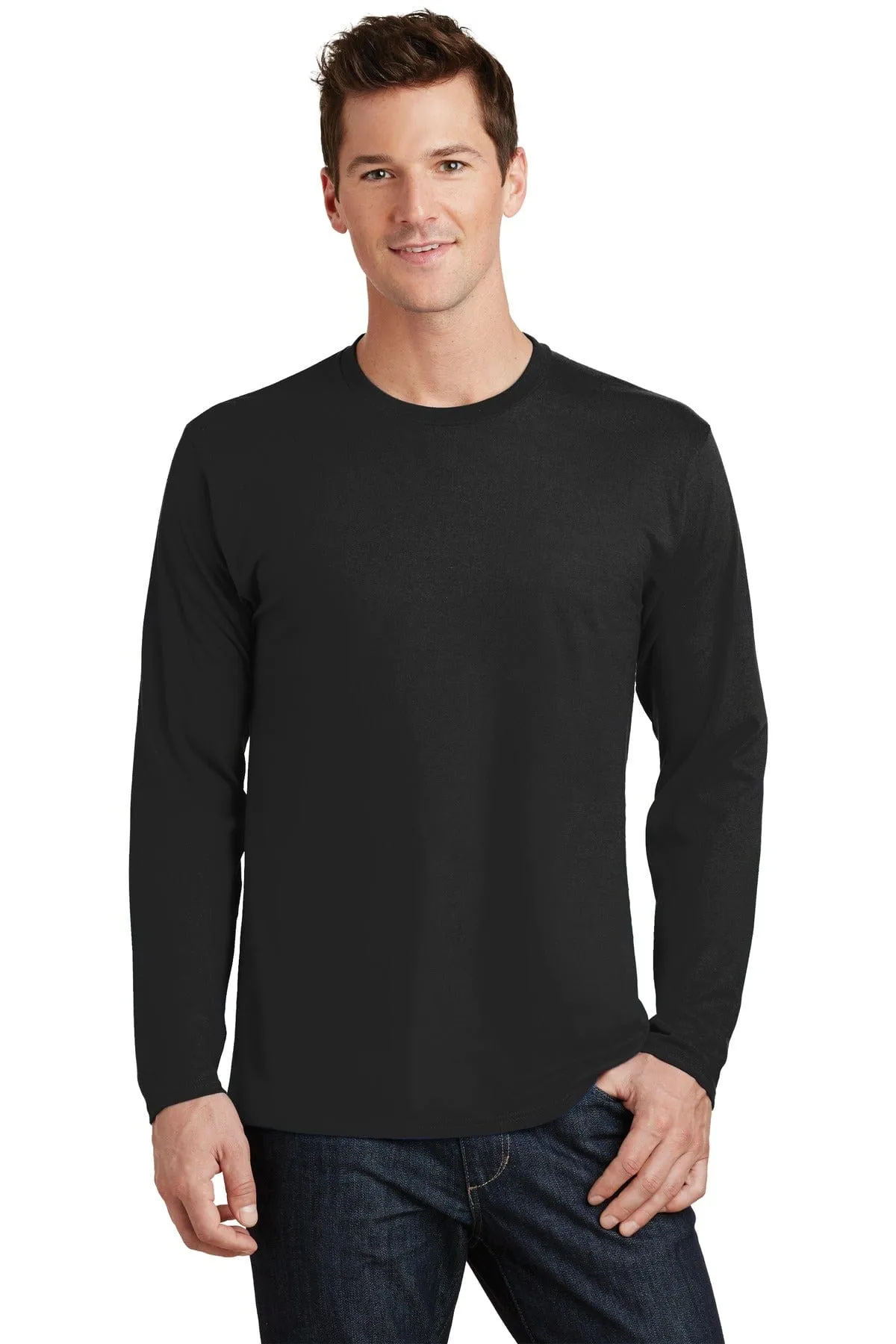 Port & Company ®  Long Sleeve Fan Favorite Tee. PC450LS, Basic Colors