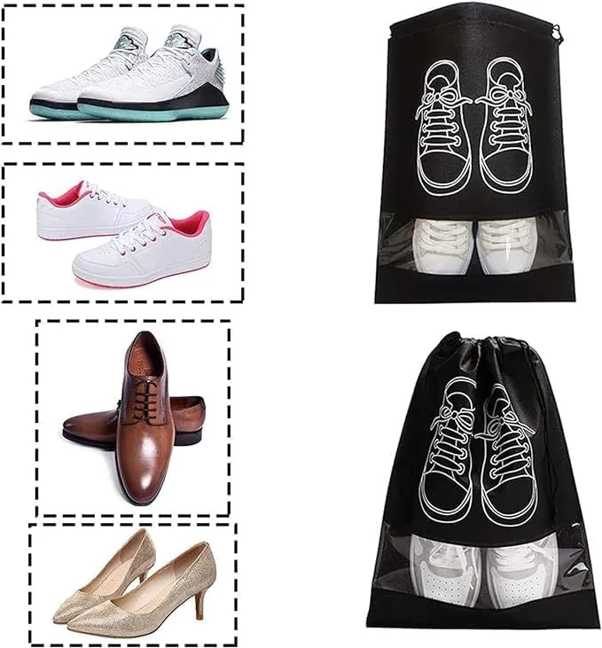 Portable Travel Shoe Bag Waterproof Large Capacity Shoes Bags (Each bag holds 1 pair of shoes)