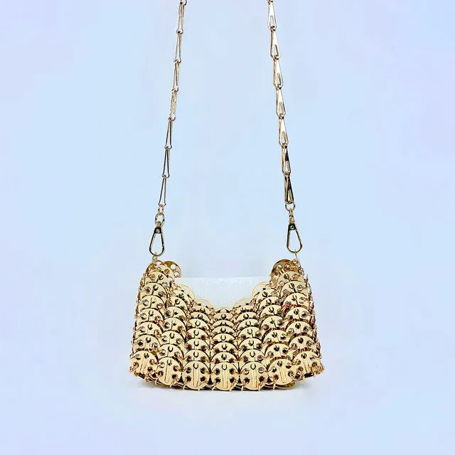 Pre Order:  Bright Metal Sheet Crossbody Bag