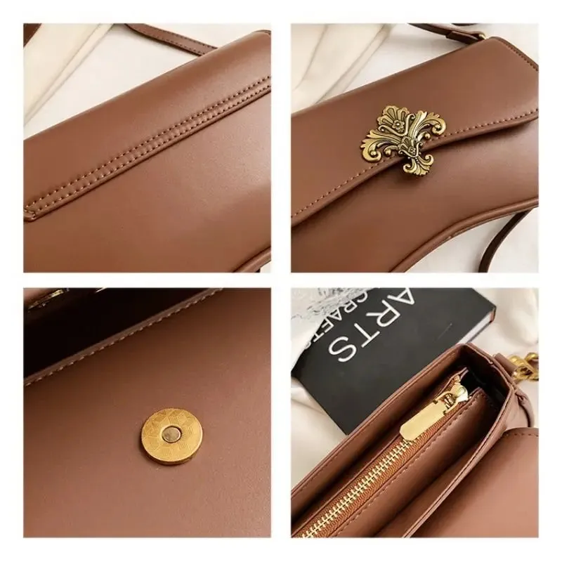 Pre Order: Elegant Floral Embellished Shoulder Bag