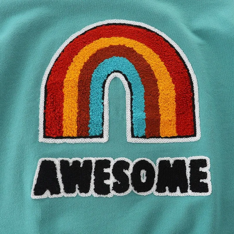 Premium Toddler/Kid's Rainbow Design Sweatshirt
