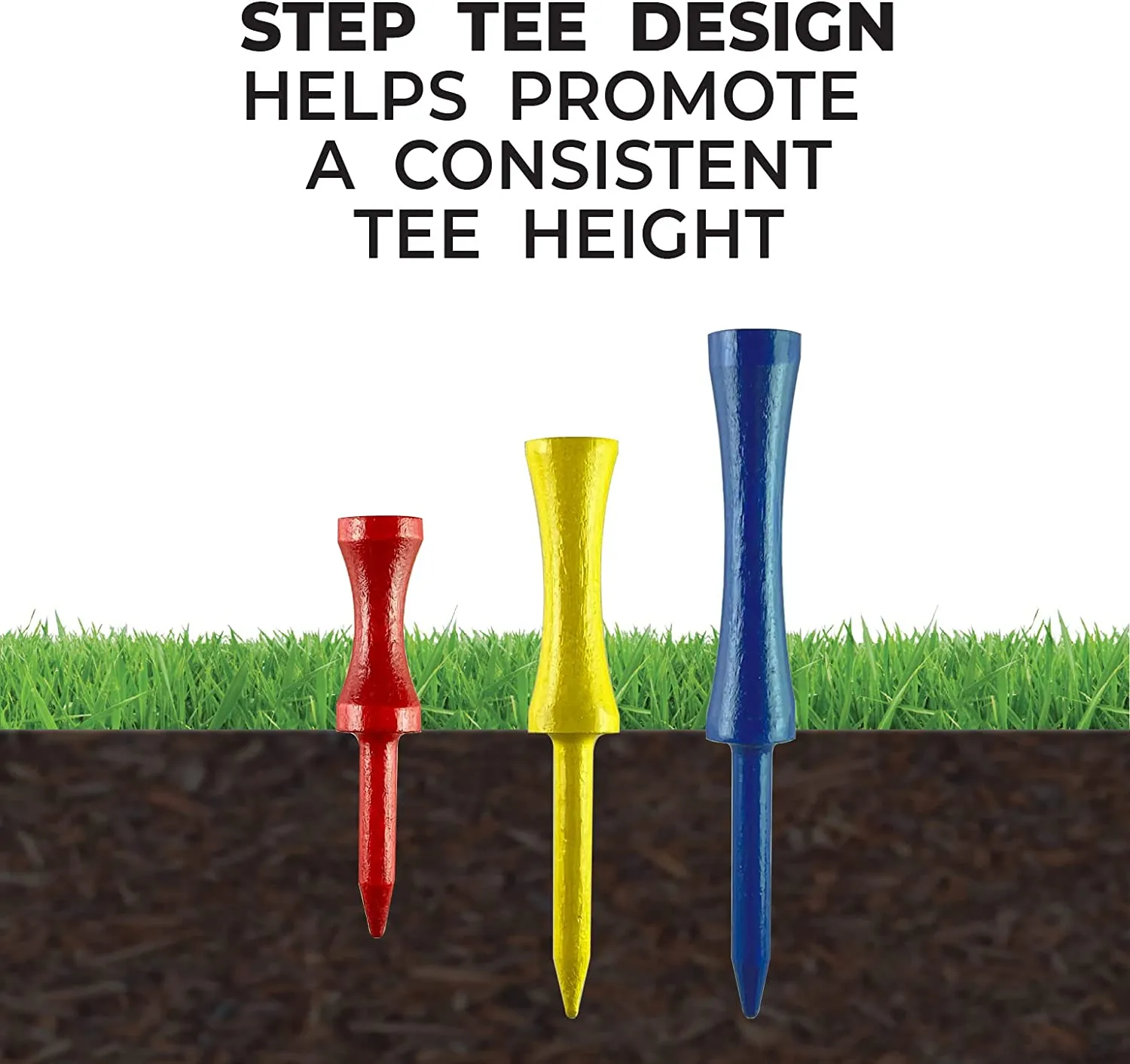 Pride Professional Tee System Two Piece Step Tee - 3.25"