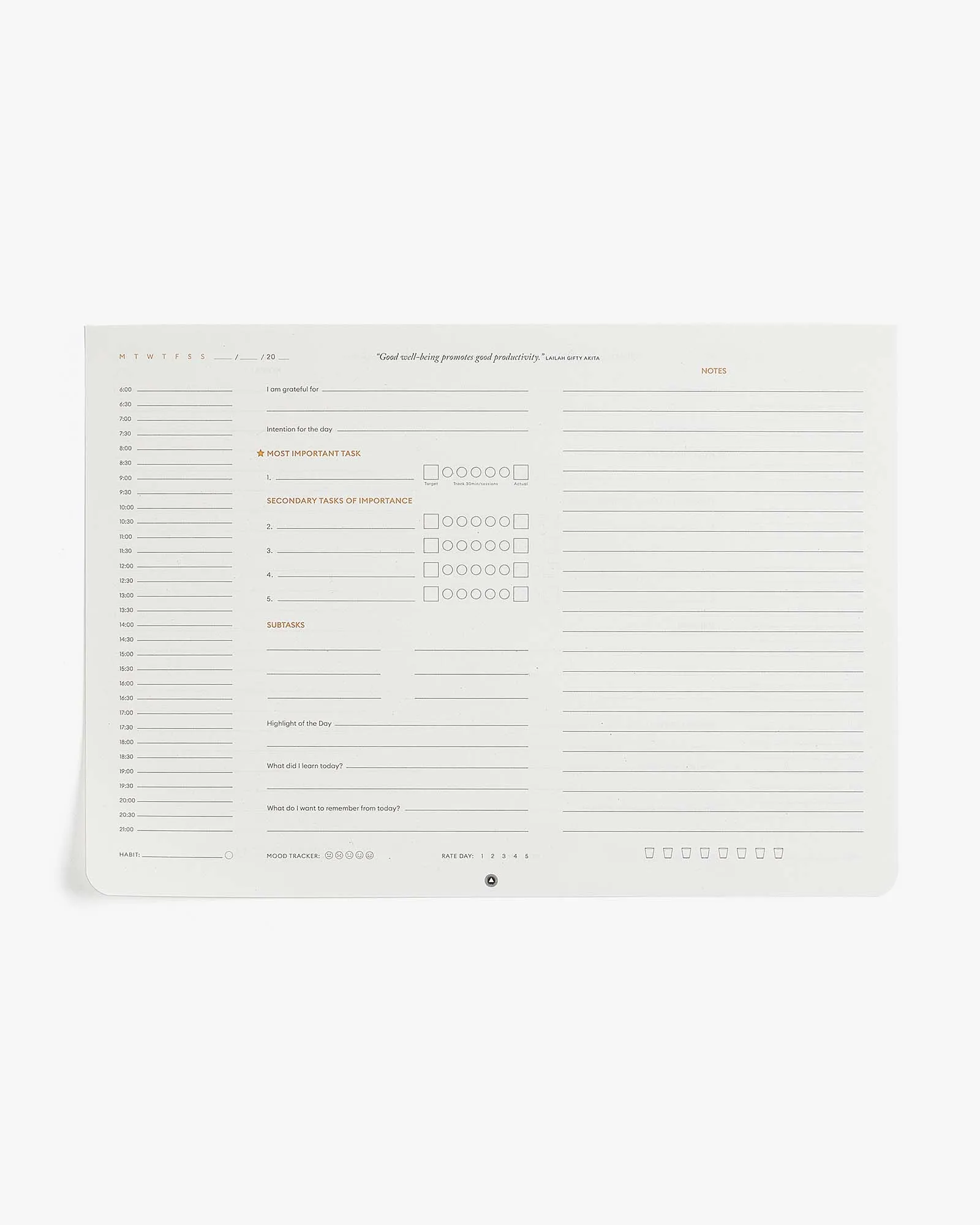 Productivity Daily Desk Pad